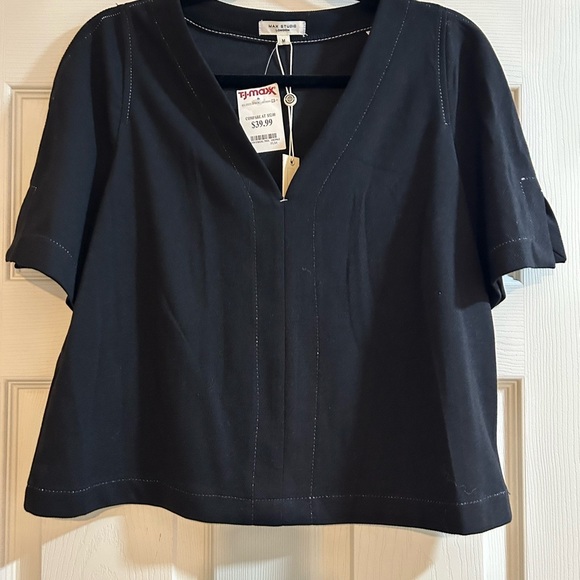 Max Studio Tops - Max Studio Black V-Neck Blouse